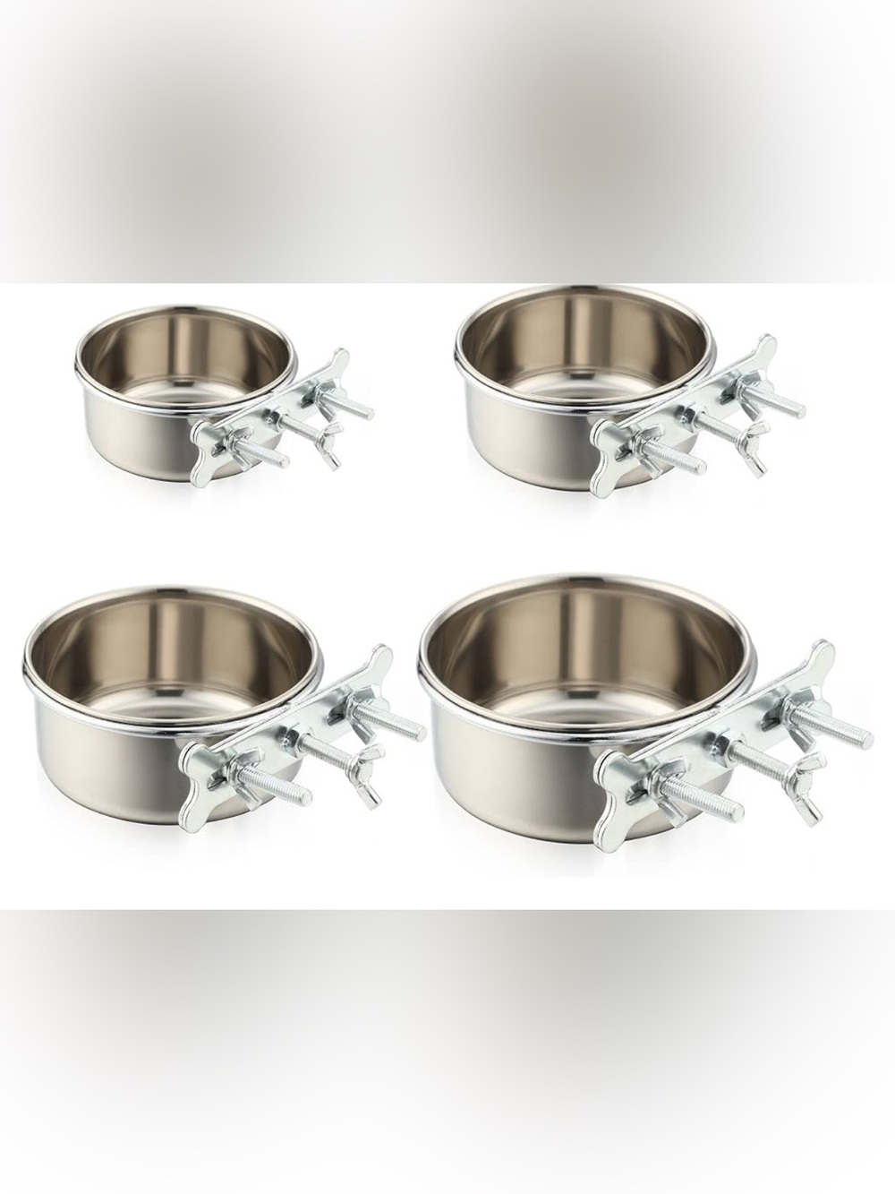 Mimorou
4 Pcs Dog Crate Water Bowl Kennel Hanging Bo